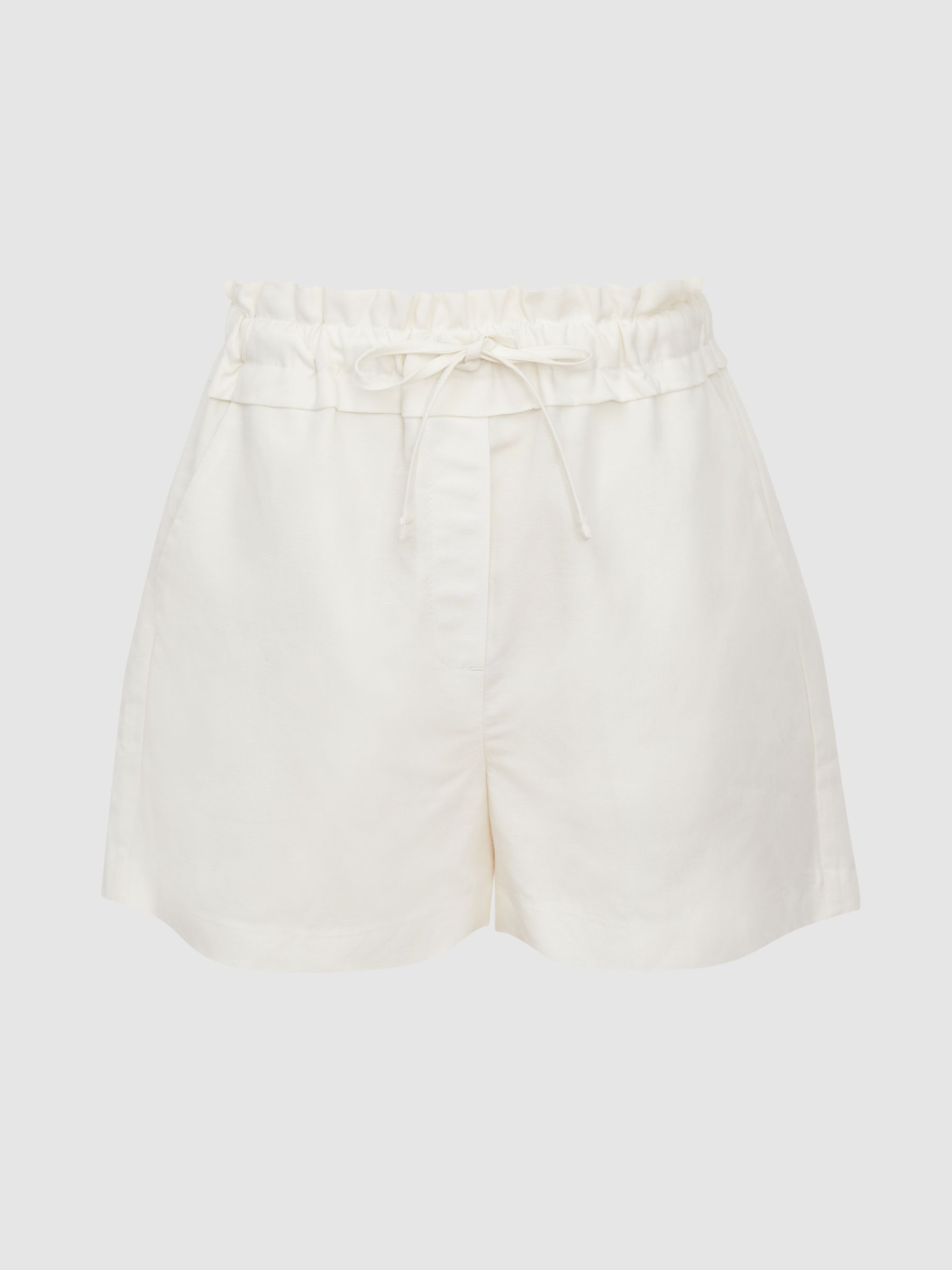 Reiss Macey Linen Pull On Shorts - REISS