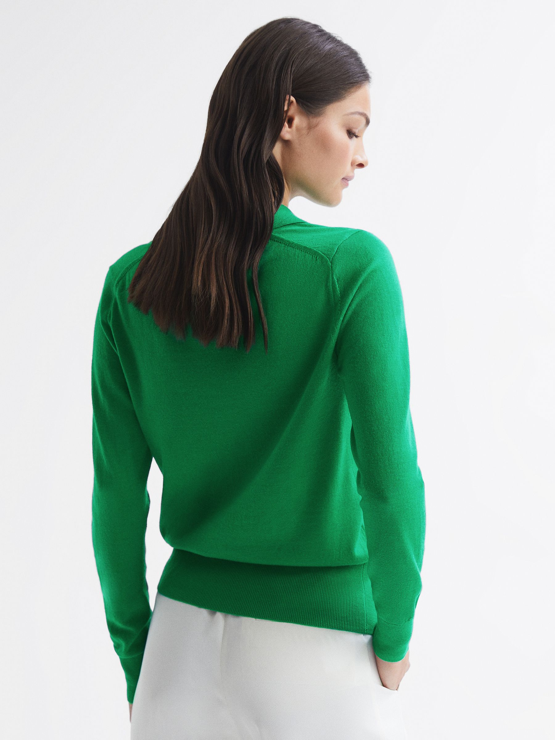 Reiss Candise Collared Knitted Jumper | REISS Australia
