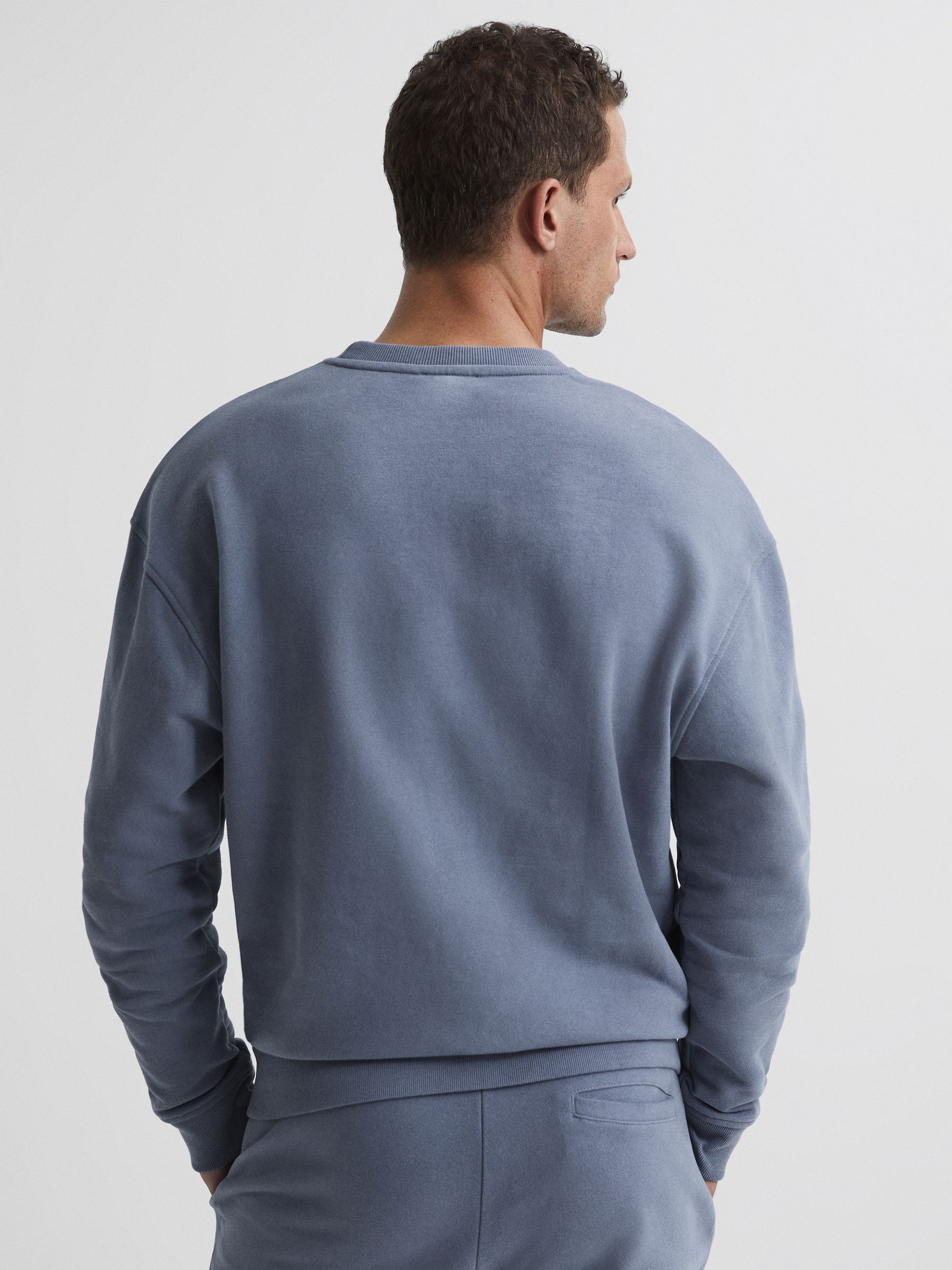 Reiss Alistar Oversized Garment Dye Sweatshirt - REISS