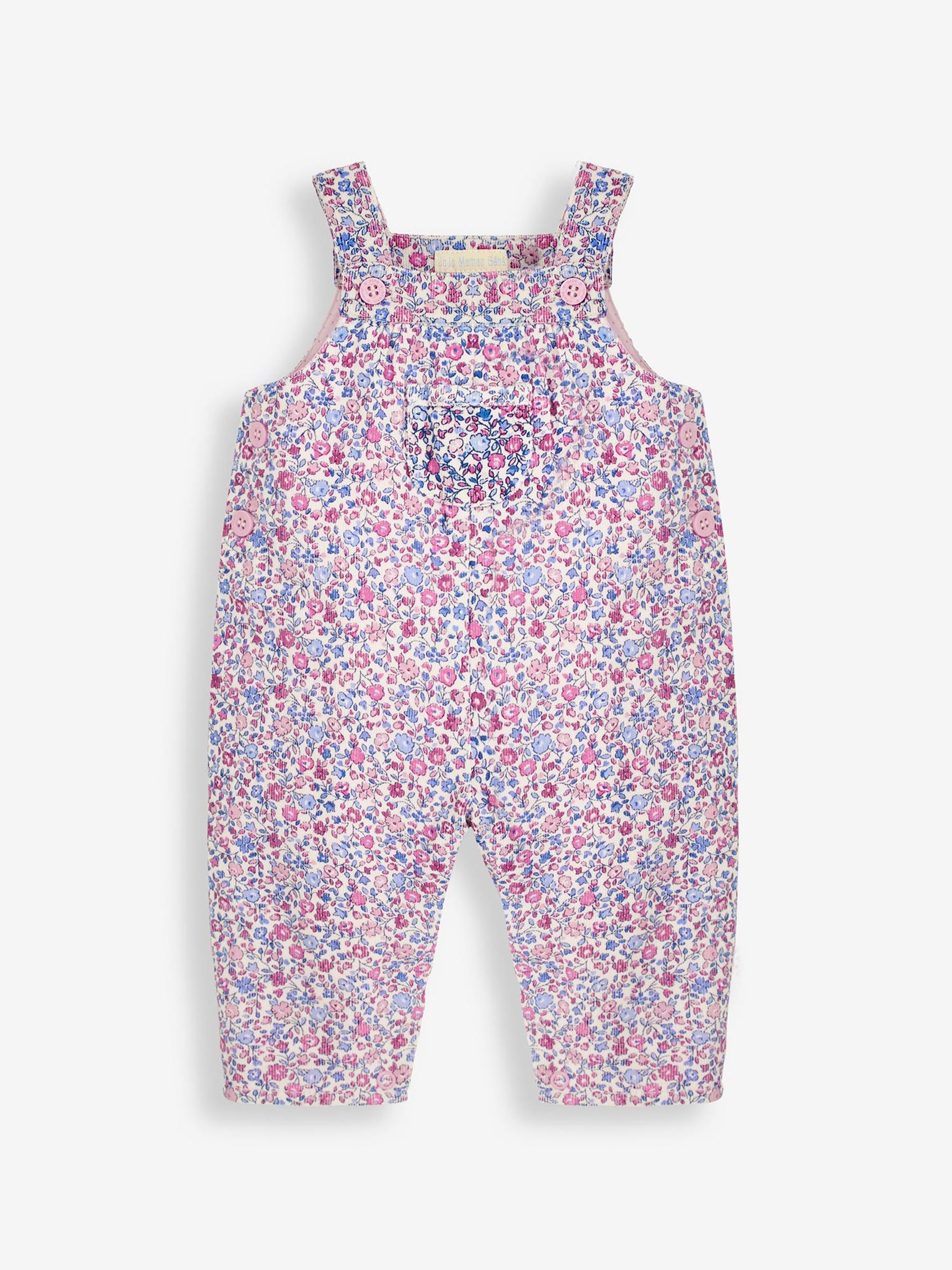 Buy Ditsy Pretty Cord Dungarees in Periwinkle from the JoJo Maman Bébé ...