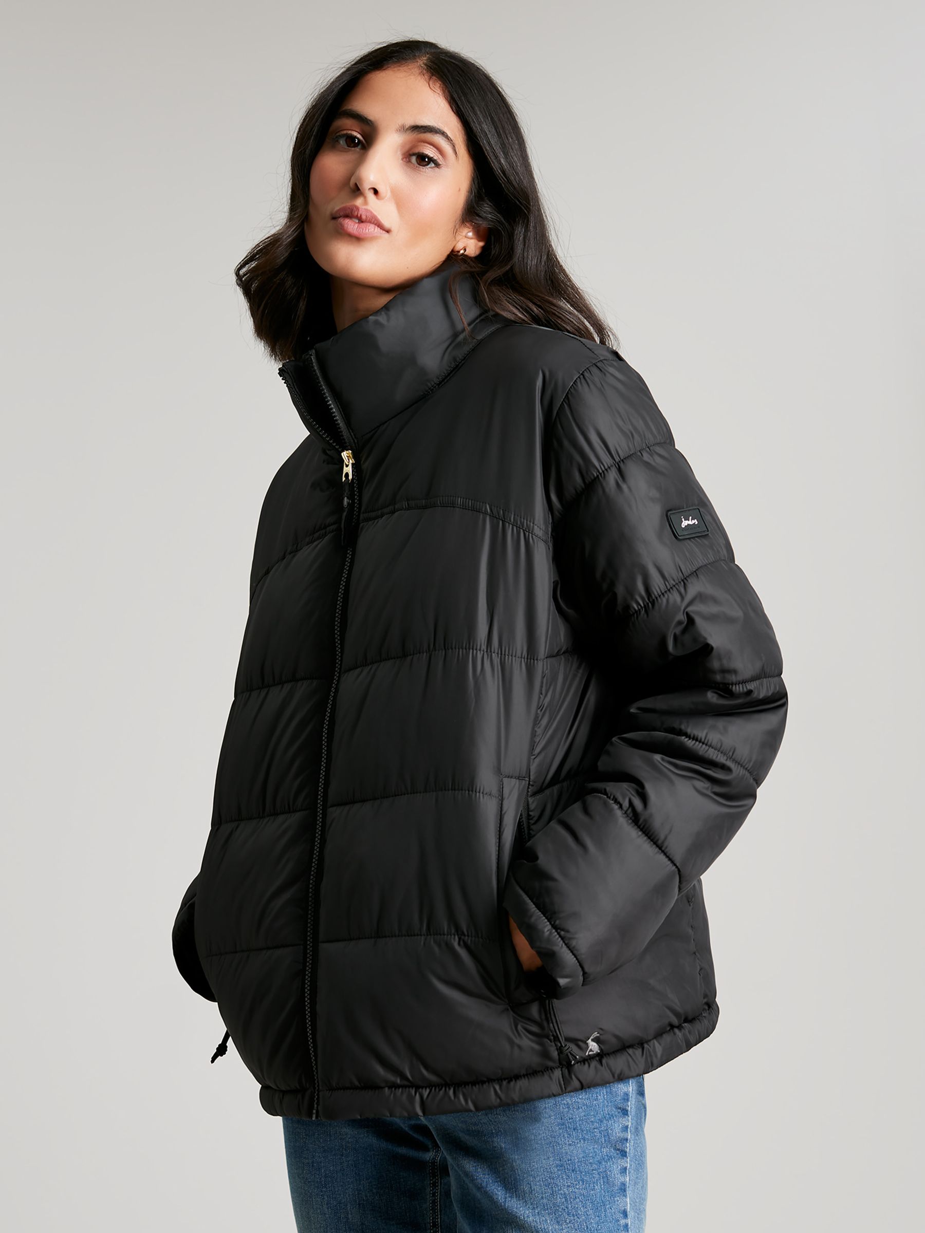Buy Joules Elberry Super Puffer Black Jacket from the Joules online shop