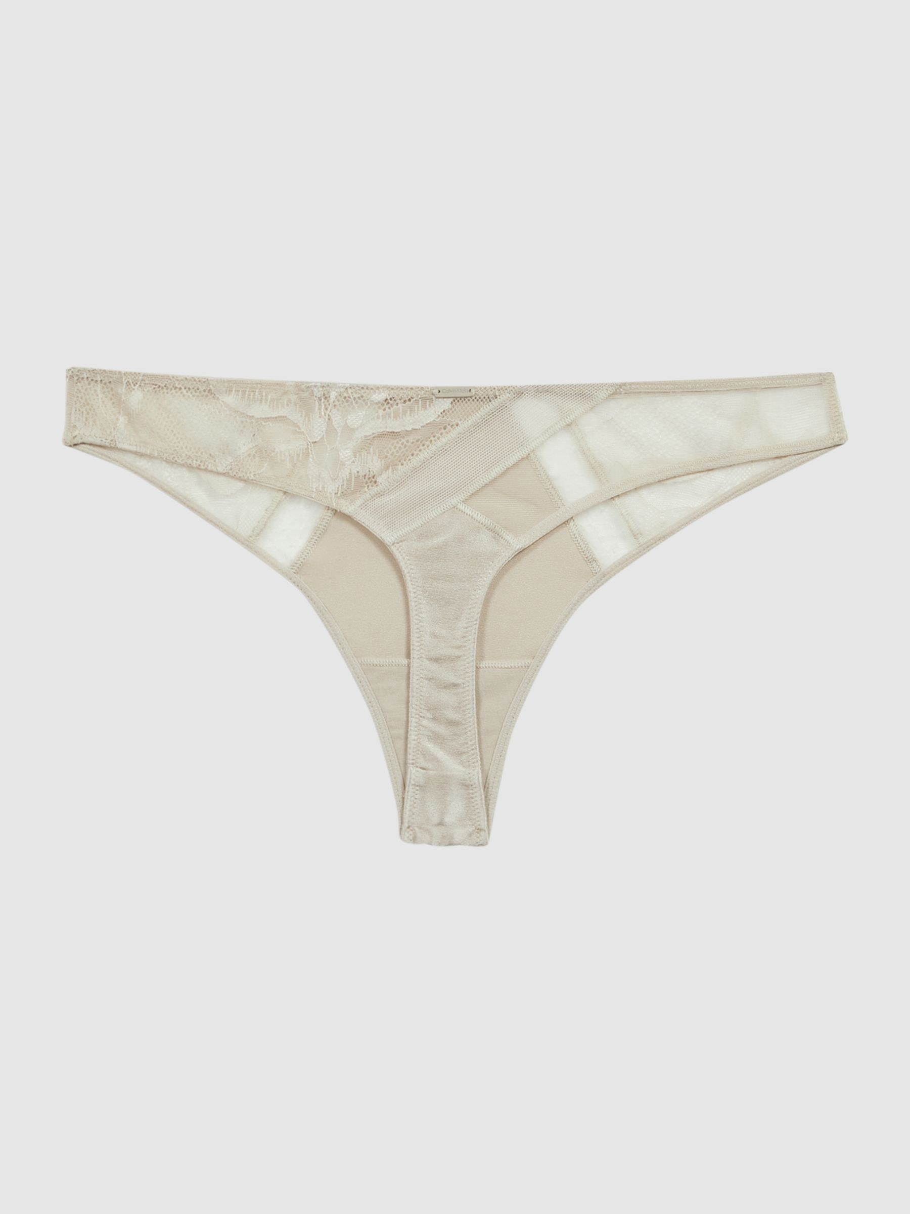 Reiss Calvin Klein Underwear Satin Lace Thong - REISS