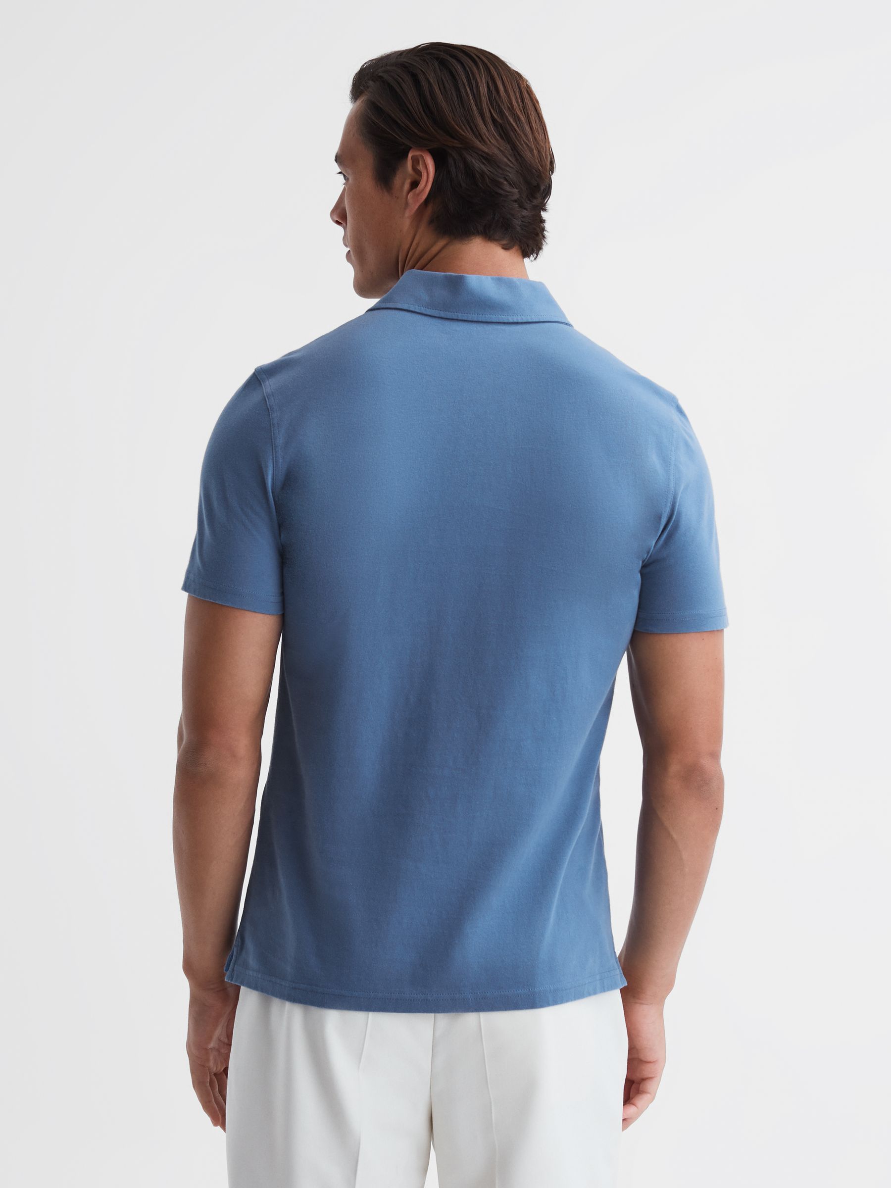 Reiss Nammos Slim Fit Cotton Polo Shirt - REISS