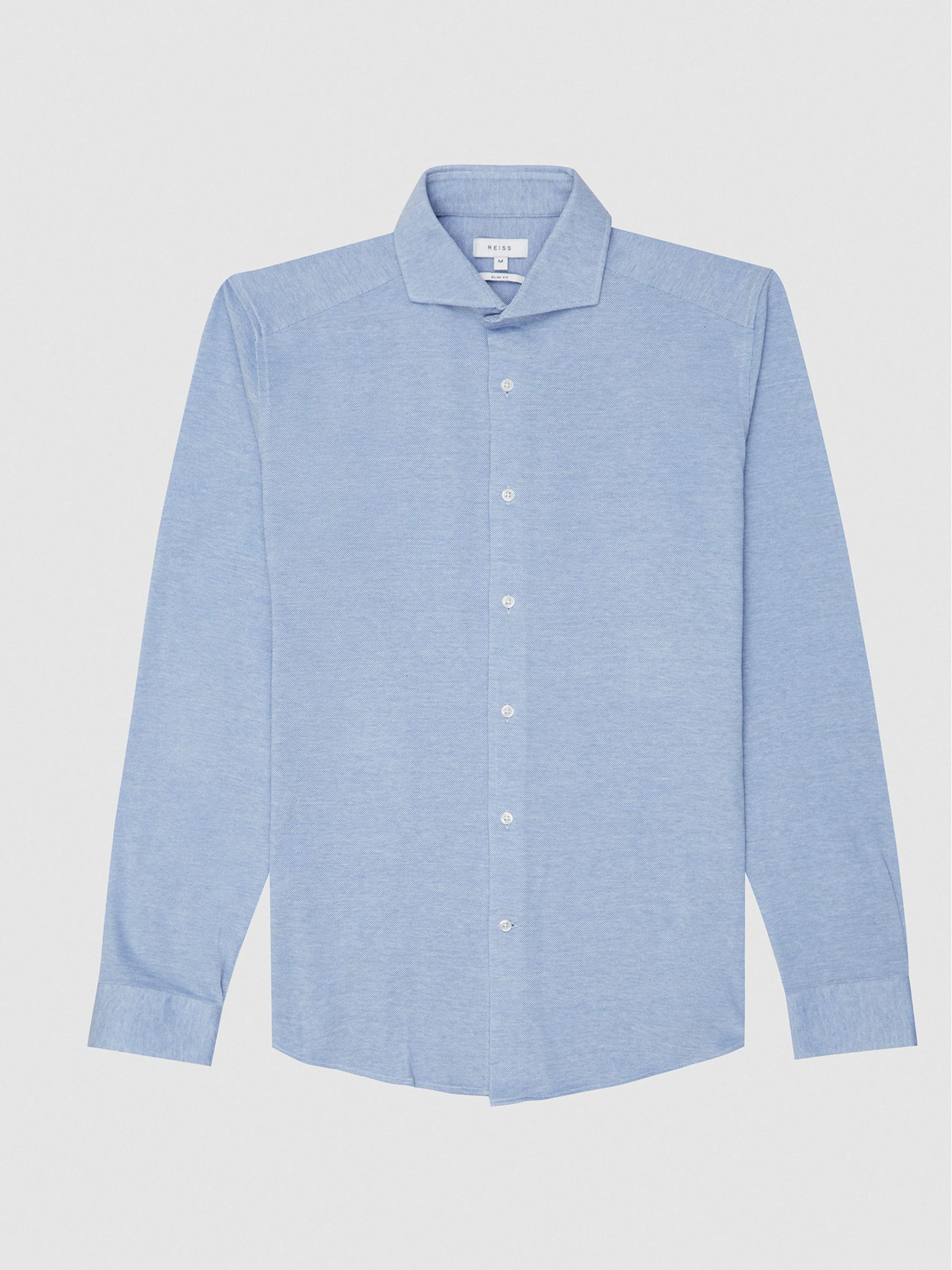 Reiss Gale Jersey Button Through Shirt - REISS