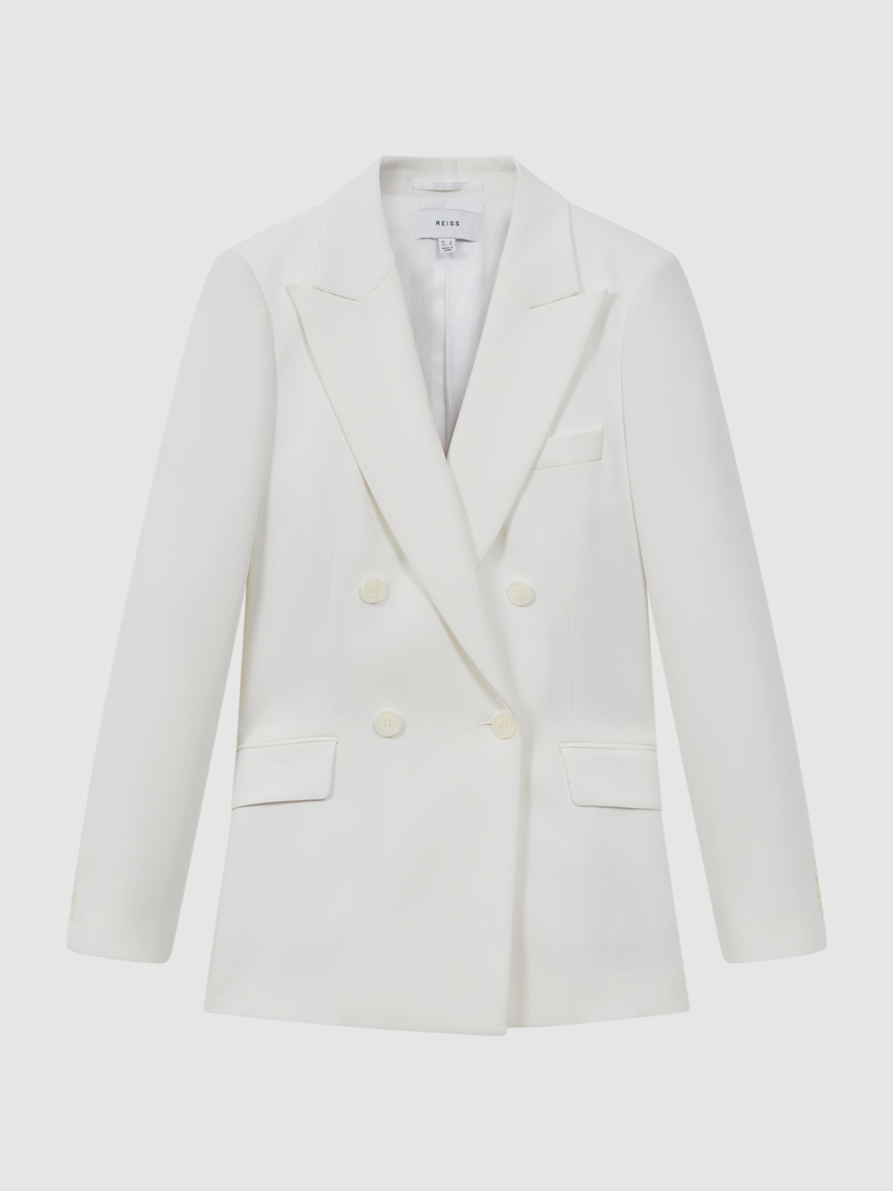 Reiss Sienna Double Breasted Crepe Suit Blazer - REISS