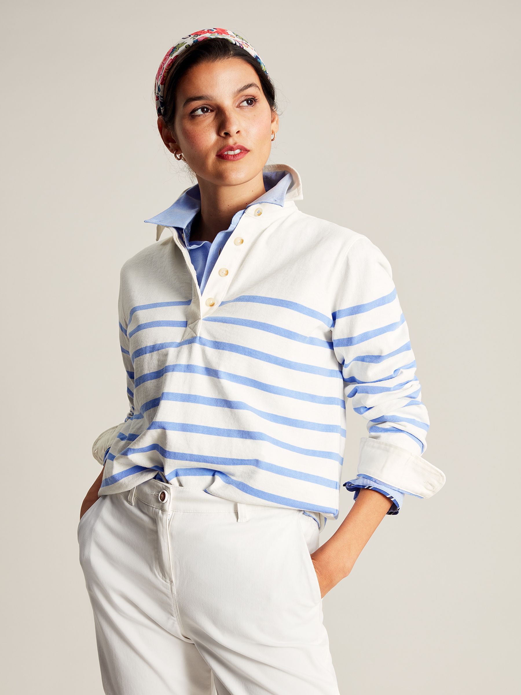 Buy Joules Ottilie Striped Deck Sweat Top from the Joules online shop