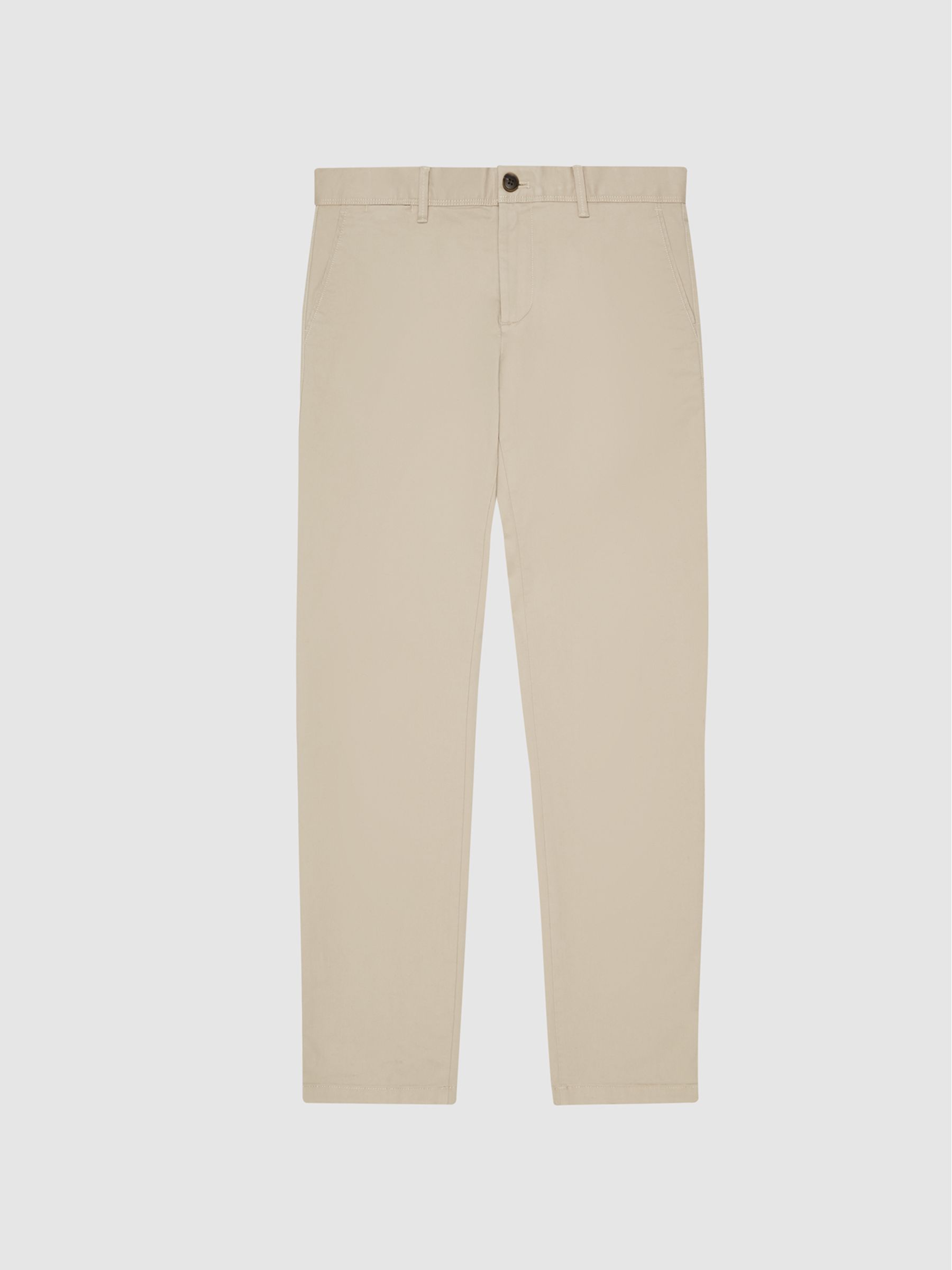 Reiss Pitch Washed Slim Fit Chinos - REISS