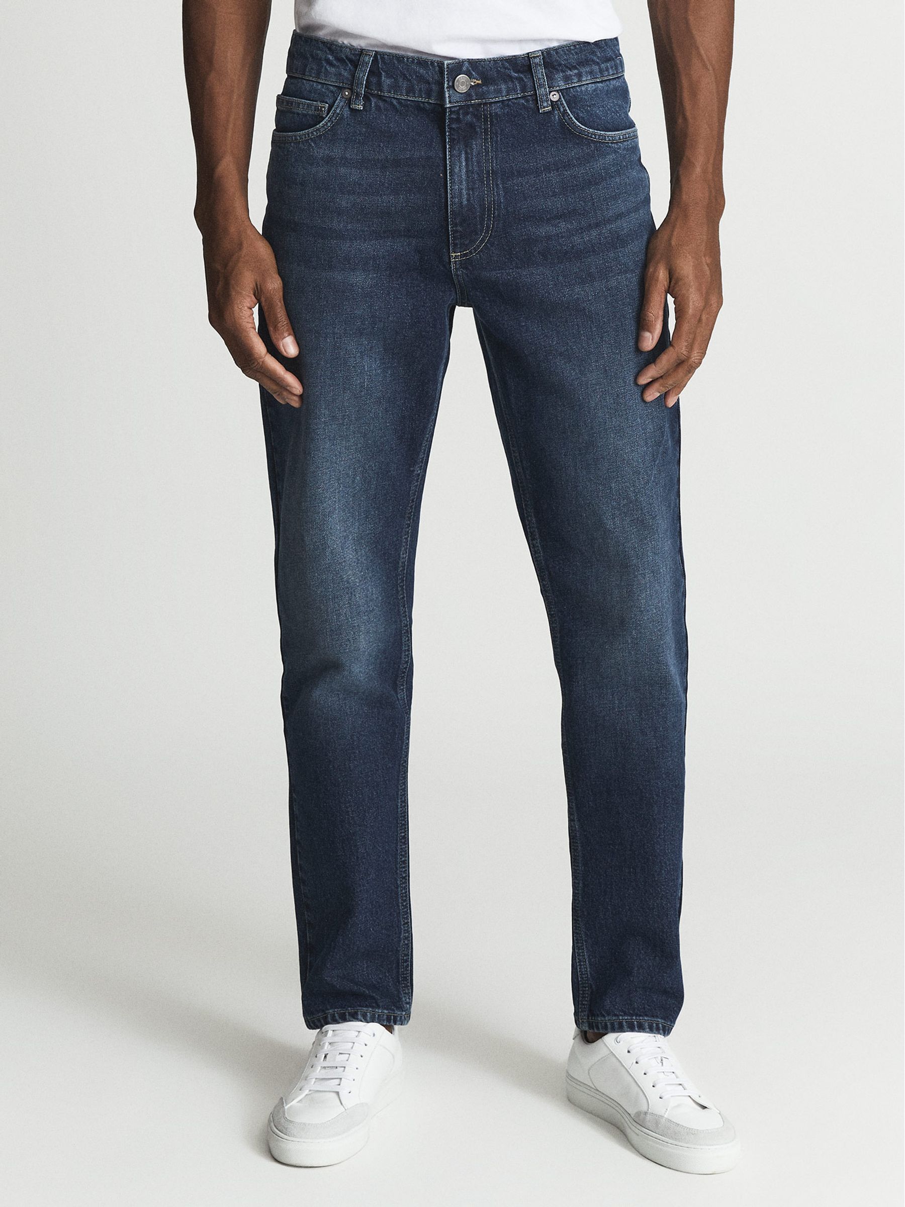 Reiss Walsh Slim Fit Washed Jeans - REISS