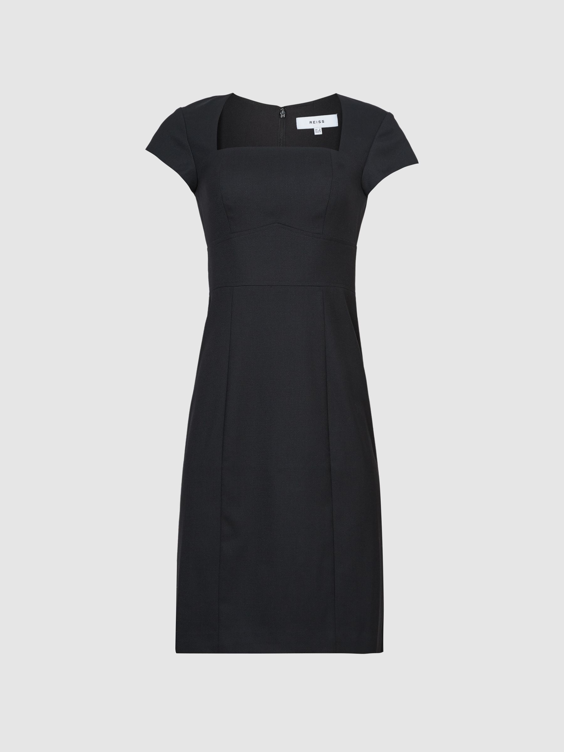 Petite Tailored Dress in Black - REISS