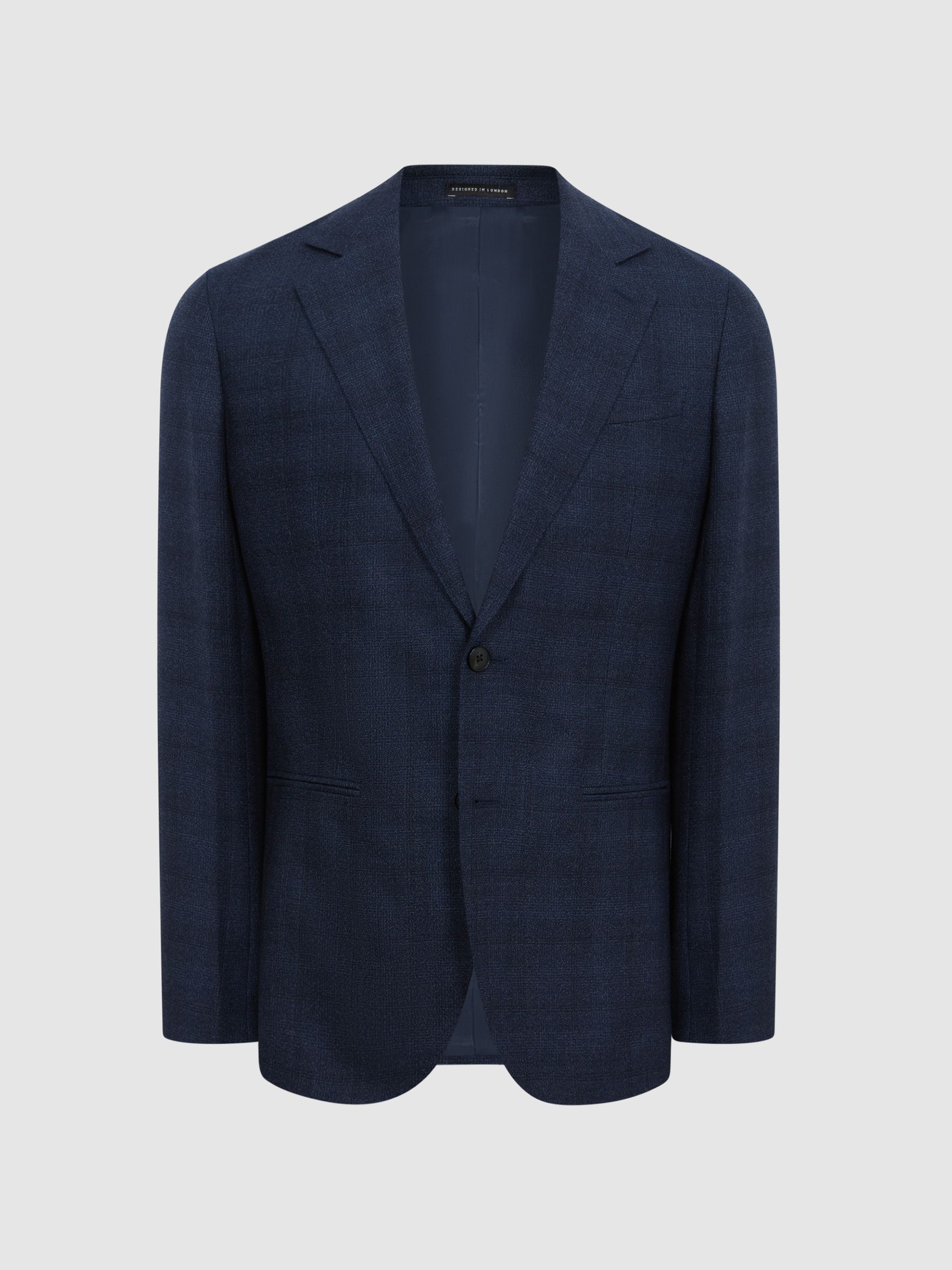 Reiss Ancroft Single Breasted Prince Of Wales Check Blazer - REISS