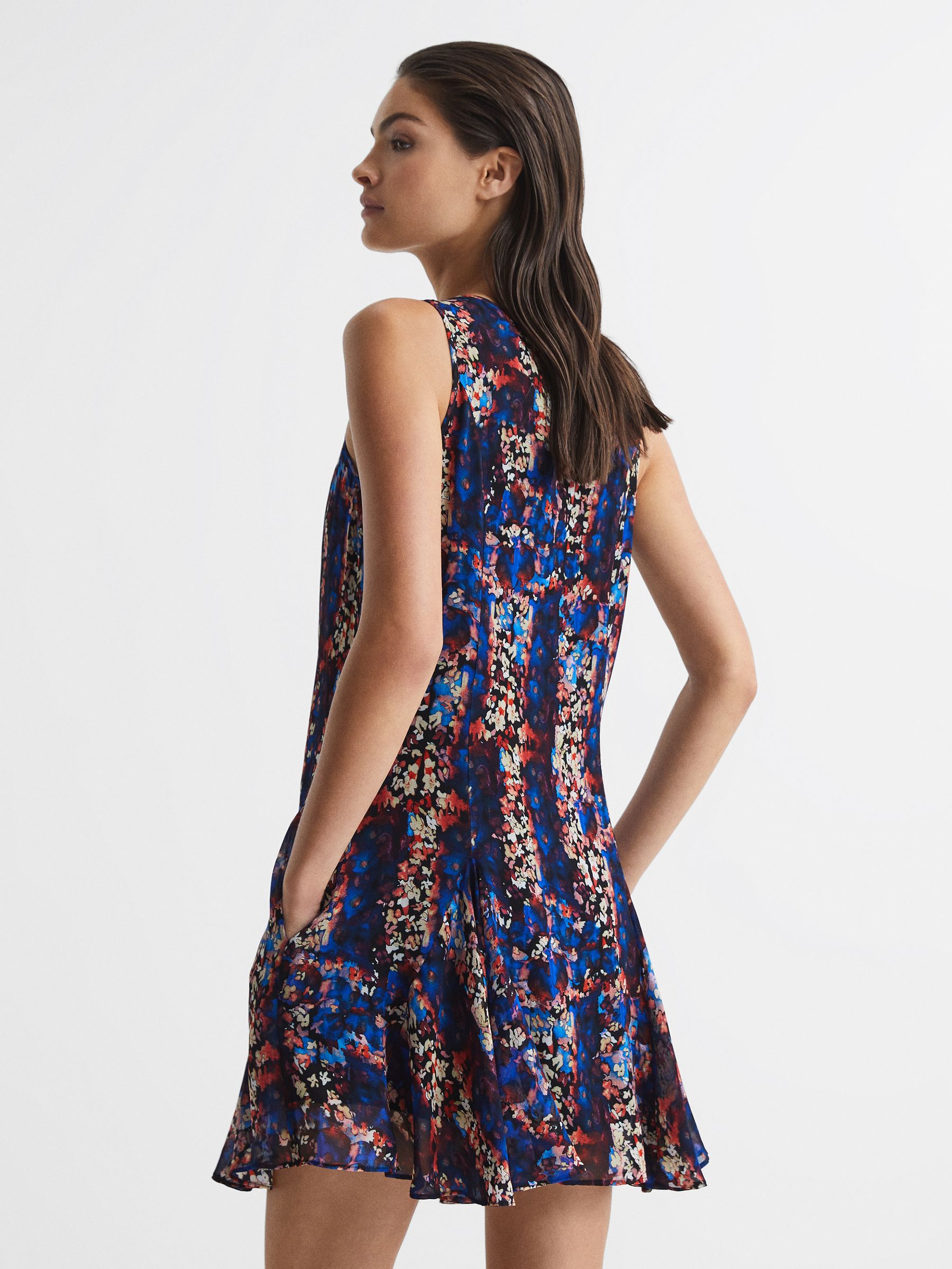 Reiss Gina Flippy Knitted Hybrid Dress - REISS