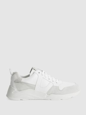 Leather Trainers in White