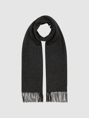 Cashmere Blend Scarf in Charcoal