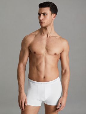 Three Pack Organic Cotton Boxers in White