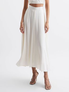 Occasion Maxi Skirt in Ivory