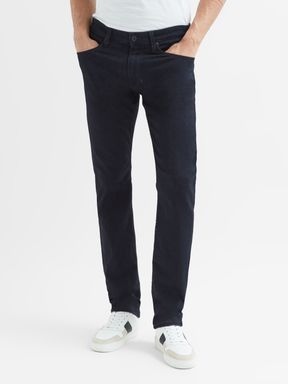Paige Slim Fit Straight Leg Jeans in Inkwell