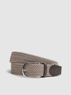 Woven Belt in Stone