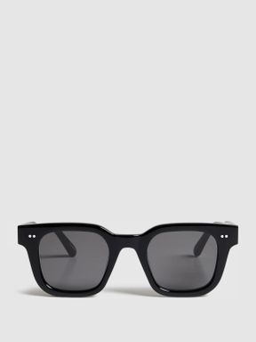 Chimi Square Frame Acetate Sunglasses in Black
