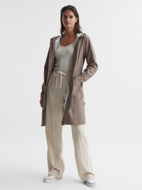 Rains Trench Coat in Taupe