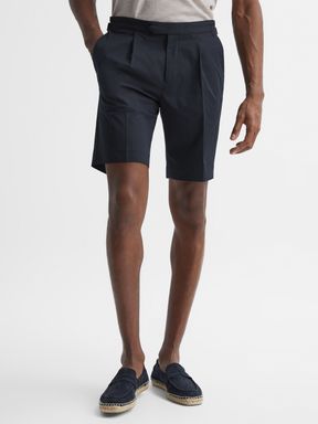 Side Adjuster Shorts in Navy