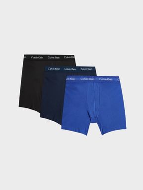 Calvin Klein Underwear 3 Pack Trunks in Blue Multi