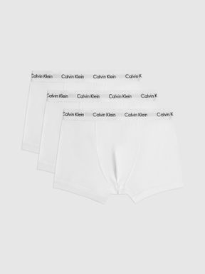 Calvin Klein Underwear 3 Pack Trunks in White
