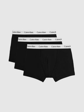 Calvin Klein Underwear 3 Pack Trunks in Black