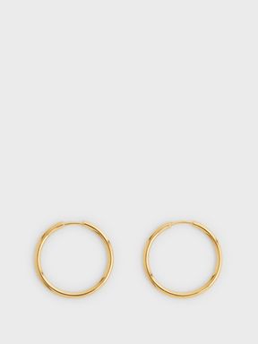 Maria Black Hoop Earrings in Gold