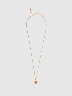 Maria Black Necklace in Gold