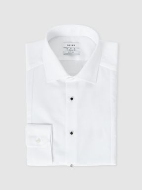 Slim Fit Dinner Shirt in White