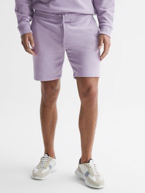 Garment Dye Jersey Shorts in Lilac