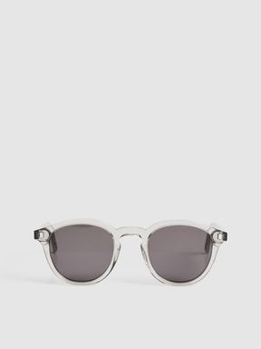 Monokel Eyewear Round Sunglasses in Grey