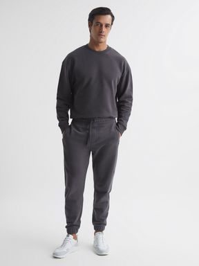 Garment Dye Joggers in Washed Black
