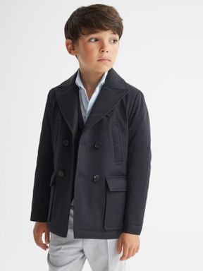 Senior Technical Peacoat in Navy