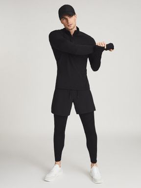 Windproof Running Shorts in Black