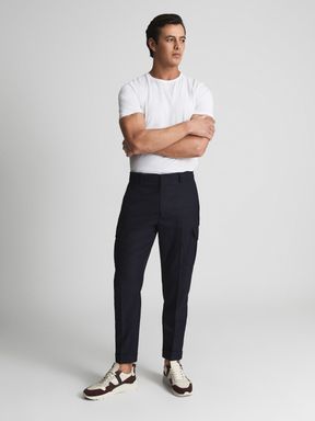 Cargo Pocket Trousers in Navy