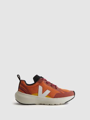 Pumpkin White Reiss Small Canary Light Veja Mesh Trainers