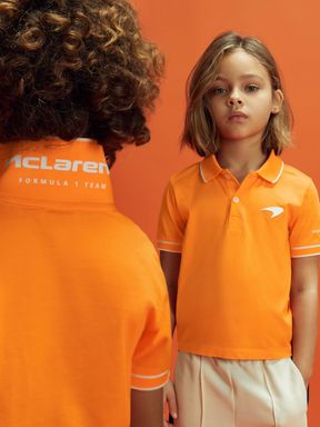 Papaya McLaren F1 Mercerised Cotton Polo Shirt