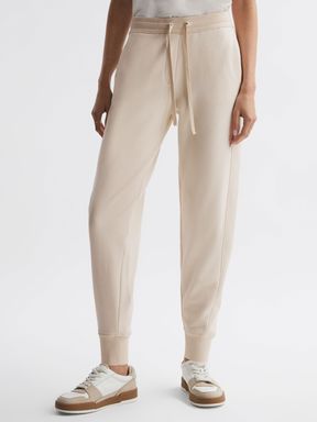 Ivory Reiss Bronte Cotton Drawstring Cuffed Joggers