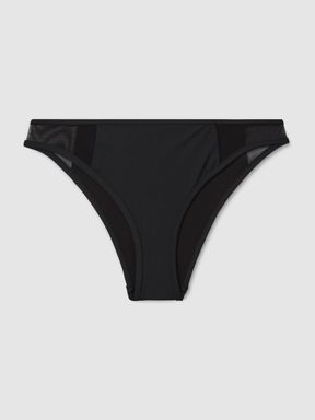 Black Calvin Klein Underwear Mesh Bikini Bottoms