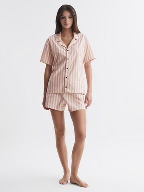 Chambray Stripe Calvin Klein Underwear Two Piece Pyjama Set