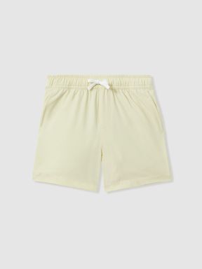 Lemon Reiss Shore Plain Drawstring Waist Swim Shorts