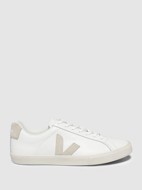 Extra White Sable Veja Leather Trainers