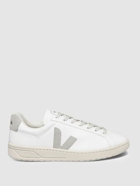 White/Natural Veja Vegan Leather Trainers