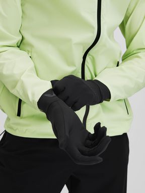Black Reiss Asha Castore Touchscreen Gloves