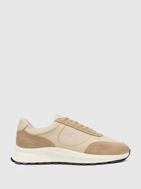 Taupe/White Unseen Plemont Trainers