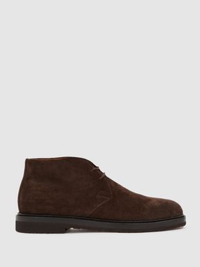 Black Harrys London Howie Boot Suede Chukka Boots