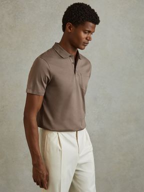 Cinder Reiss Austin Mercerised Cotton Polo Shirt