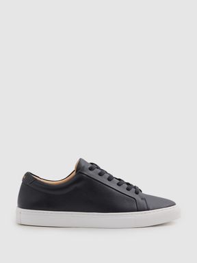 Black leather designer trainers new arrivals