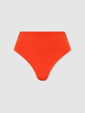 Hot Orange Bondi Born High Rise Bikini Bottoms